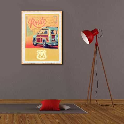 Image of 'Route 66 Vintage Travel' by Edward M. Fielding, Giclee Canvas Wall Art,26x34