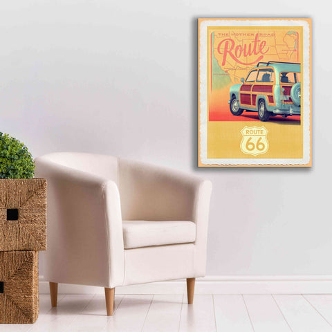 Image of 'Route 66 Vintage Travel' by Edward M. Fielding, Giclee Canvas Wall Art,26x34