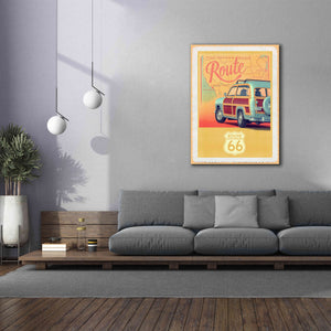'Route 66 Vintage Travel' by Edward M. Fielding, Giclee Canvas Wall Art,40x54