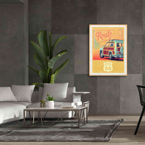Image of 'Route 66 Vintage Travel' by Edward M. Fielding, Giclee Canvas Wall Art,40x54