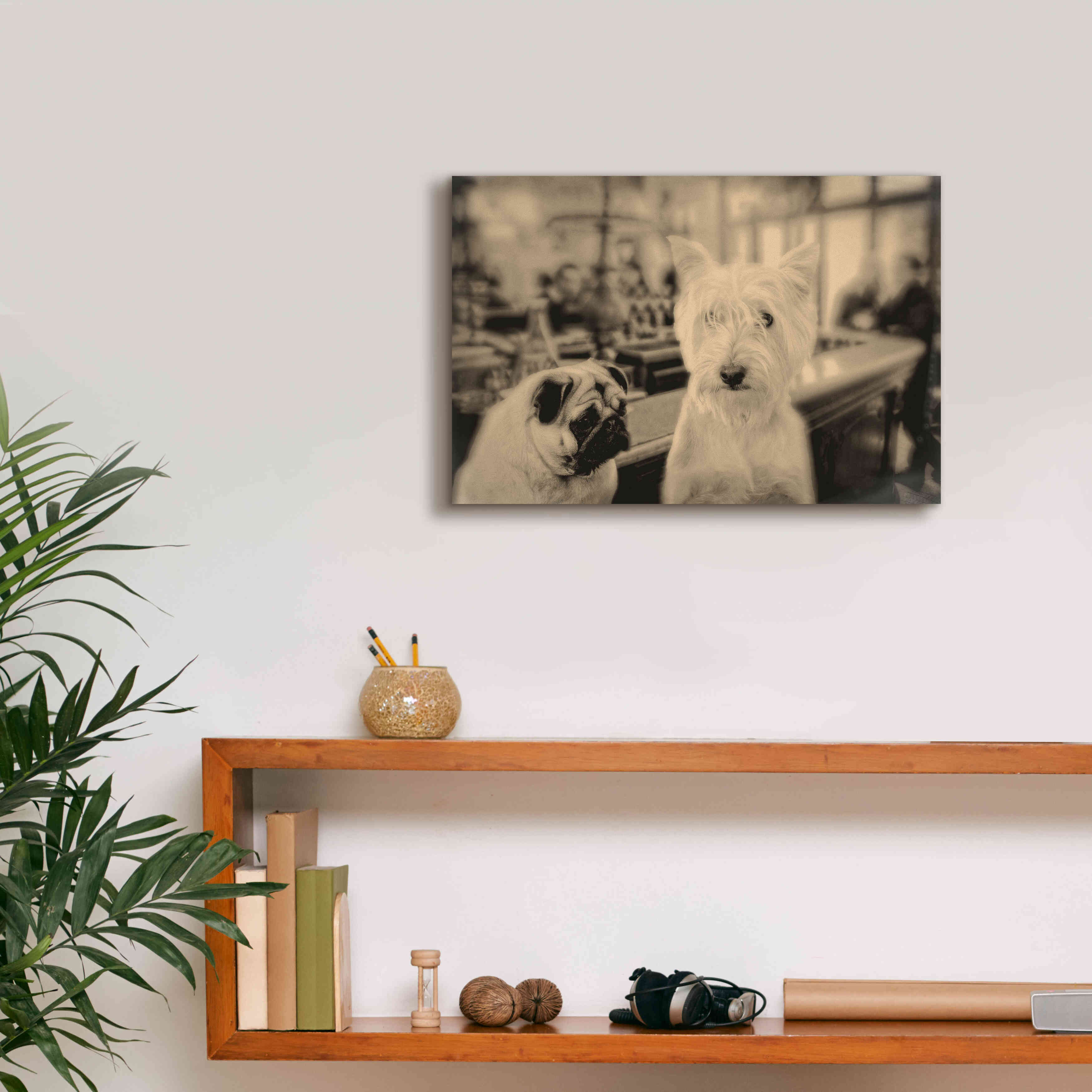 'Singles Night' by Edward M. Fielding, Giclee Canvas Wall Art,18x12