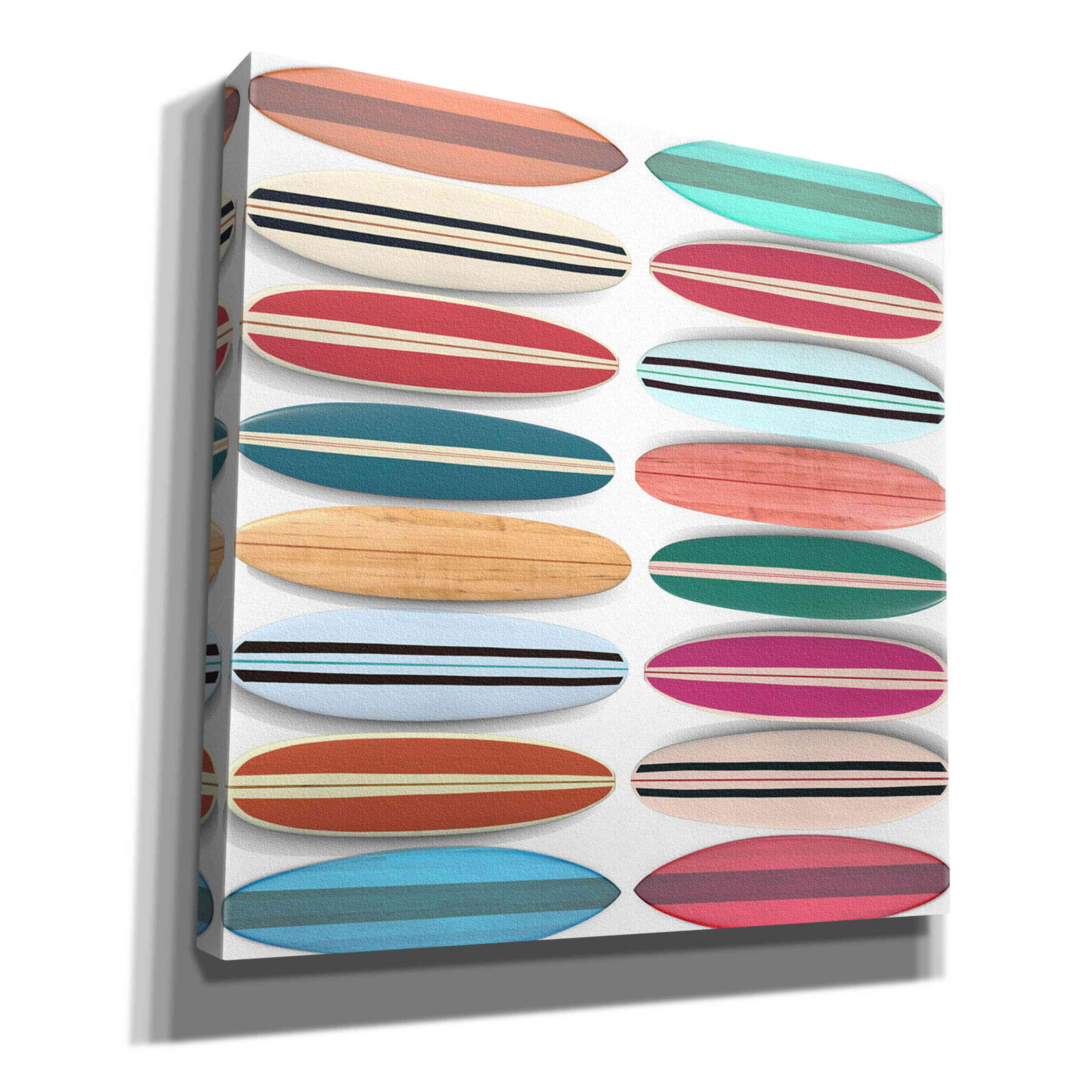 'Surfboard Pattern' by Edward M. Fielding, Giclee Canvas Wall Art