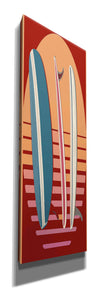 'Surfboard Sunset' by Edward M. Fielding, Giclee Canvas Wall Art