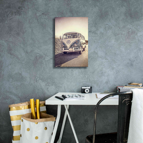 Image of 'Surfers’ Vintage VW Bus' by Edward M. Fielding, Giclee Canvas Wall Art,12x18