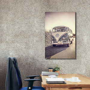 'Surfers’ Vintage VW Bus' by Edward M. Fielding, Giclee Canvas Wall Art,26x40