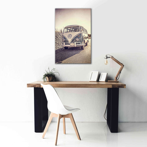 Image of 'Surfers’ Vintage VW Bus' by Edward M. Fielding, Giclee Canvas Wall Art,26x40