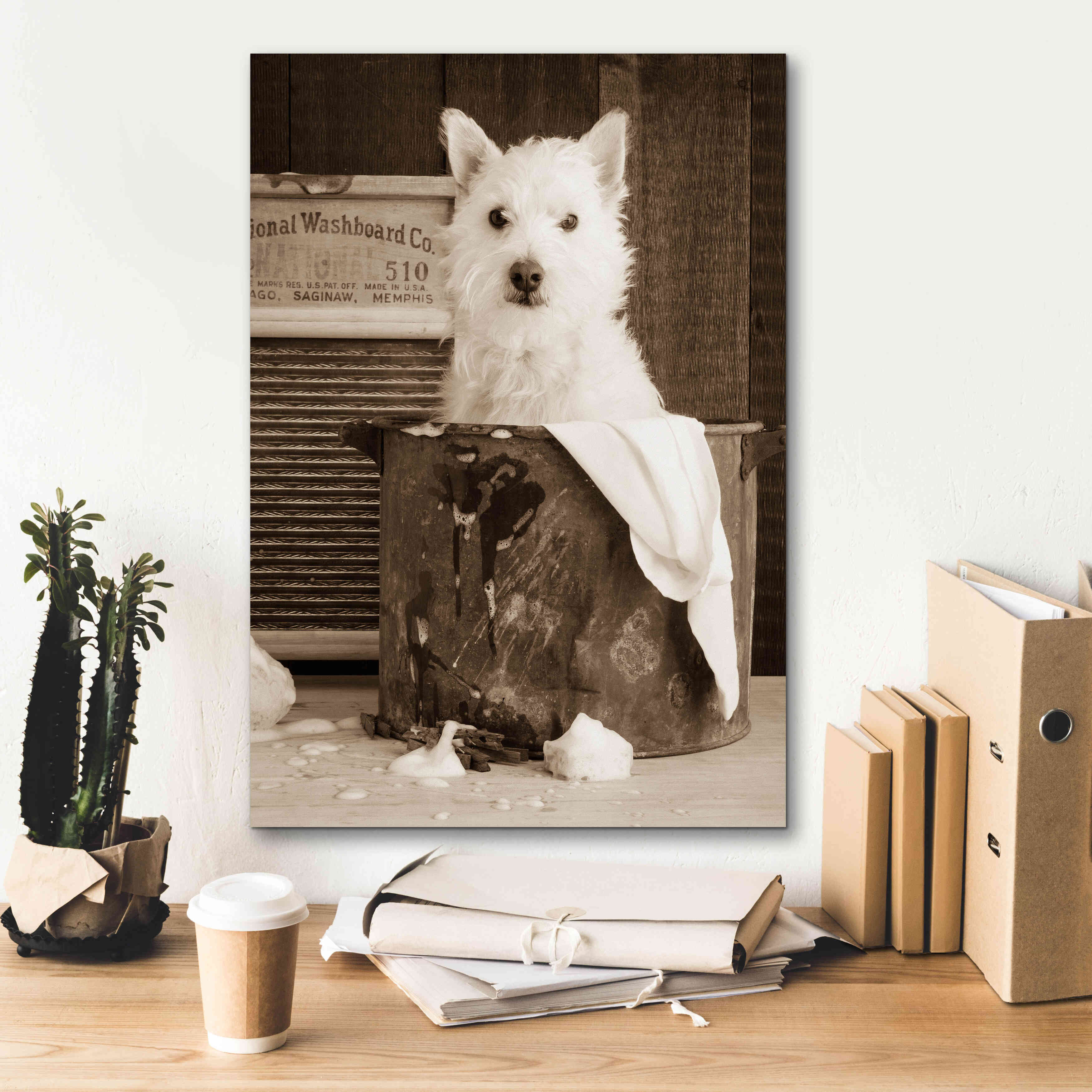 'Vintage Wash Day' by Edward M. Fielding, Giclee Canvas Wall Art,18x26