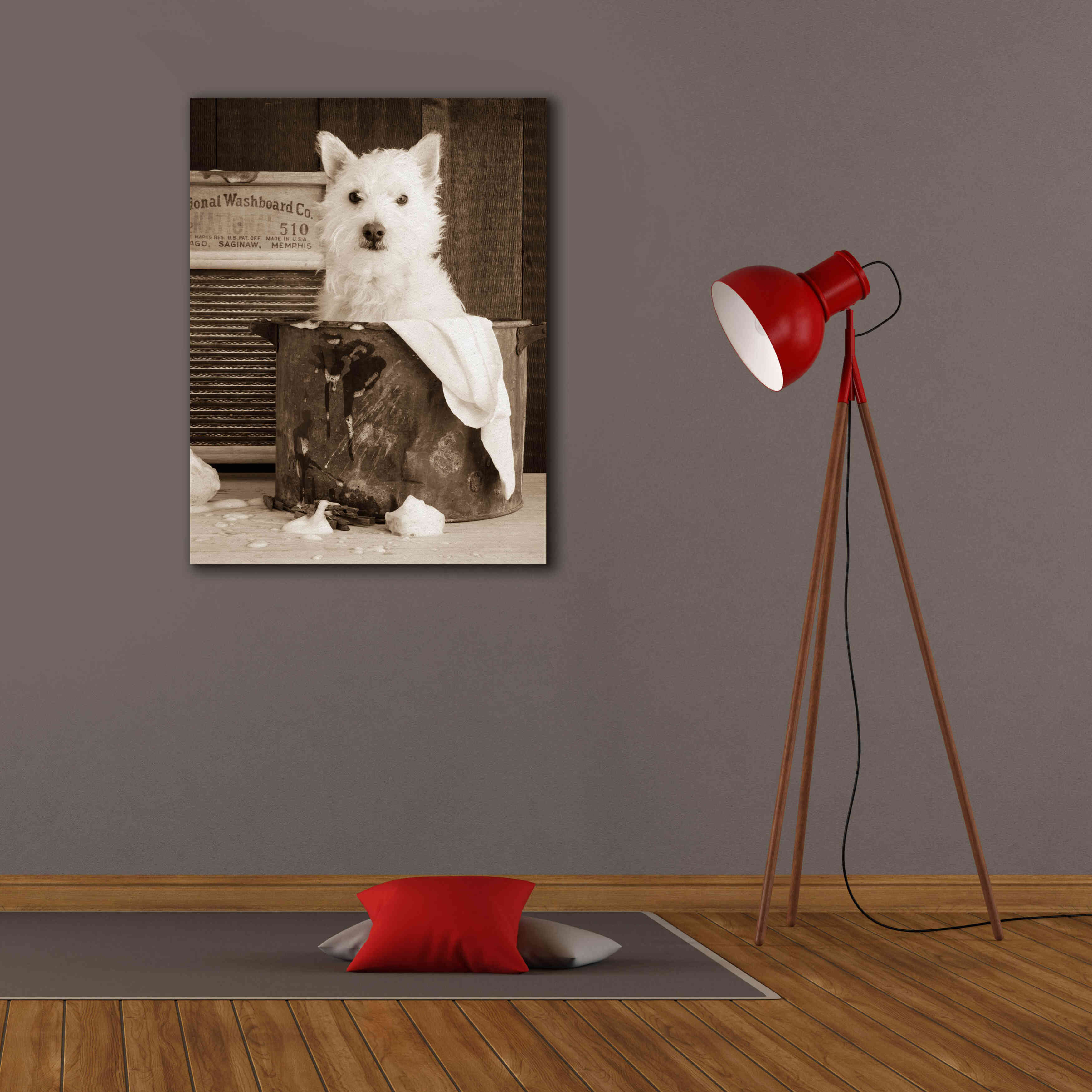 'Vintage Wash Day' by Edward M. Fielding, Giclee Canvas Wall Art,26x34