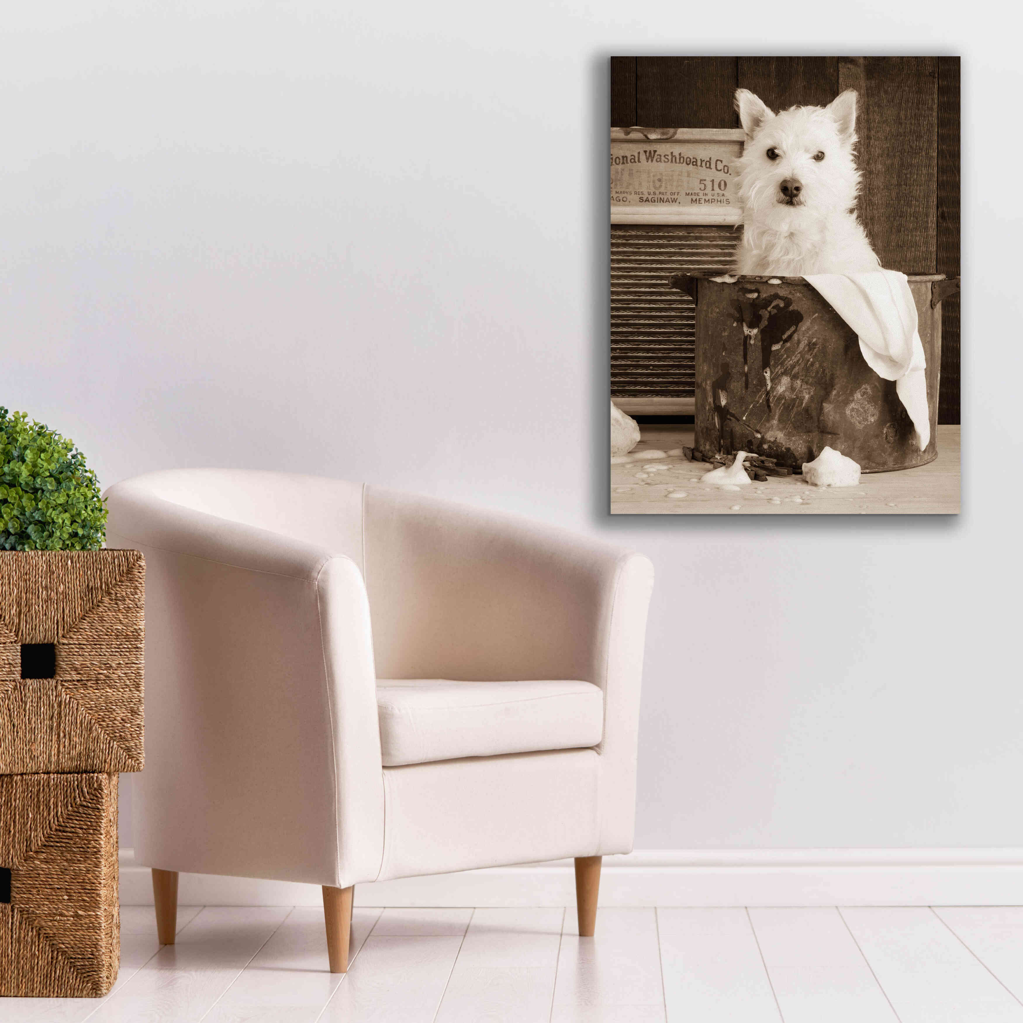 'Vintage Wash Day' by Edward M. Fielding, Giclee Canvas Wall Art,26x34