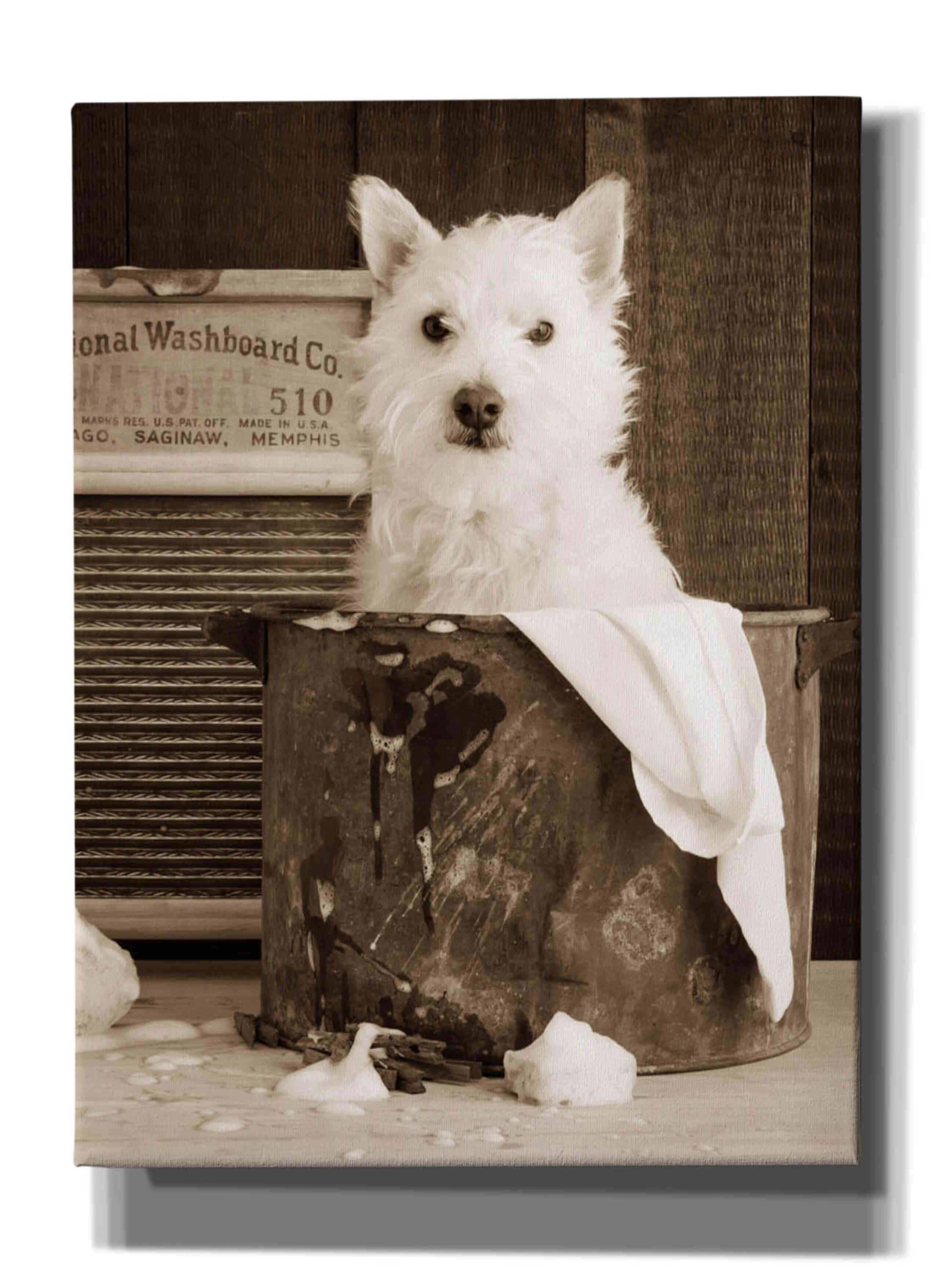 'Vintage Wash Day' by Edward M. Fielding, Giclee Canvas Wall Art