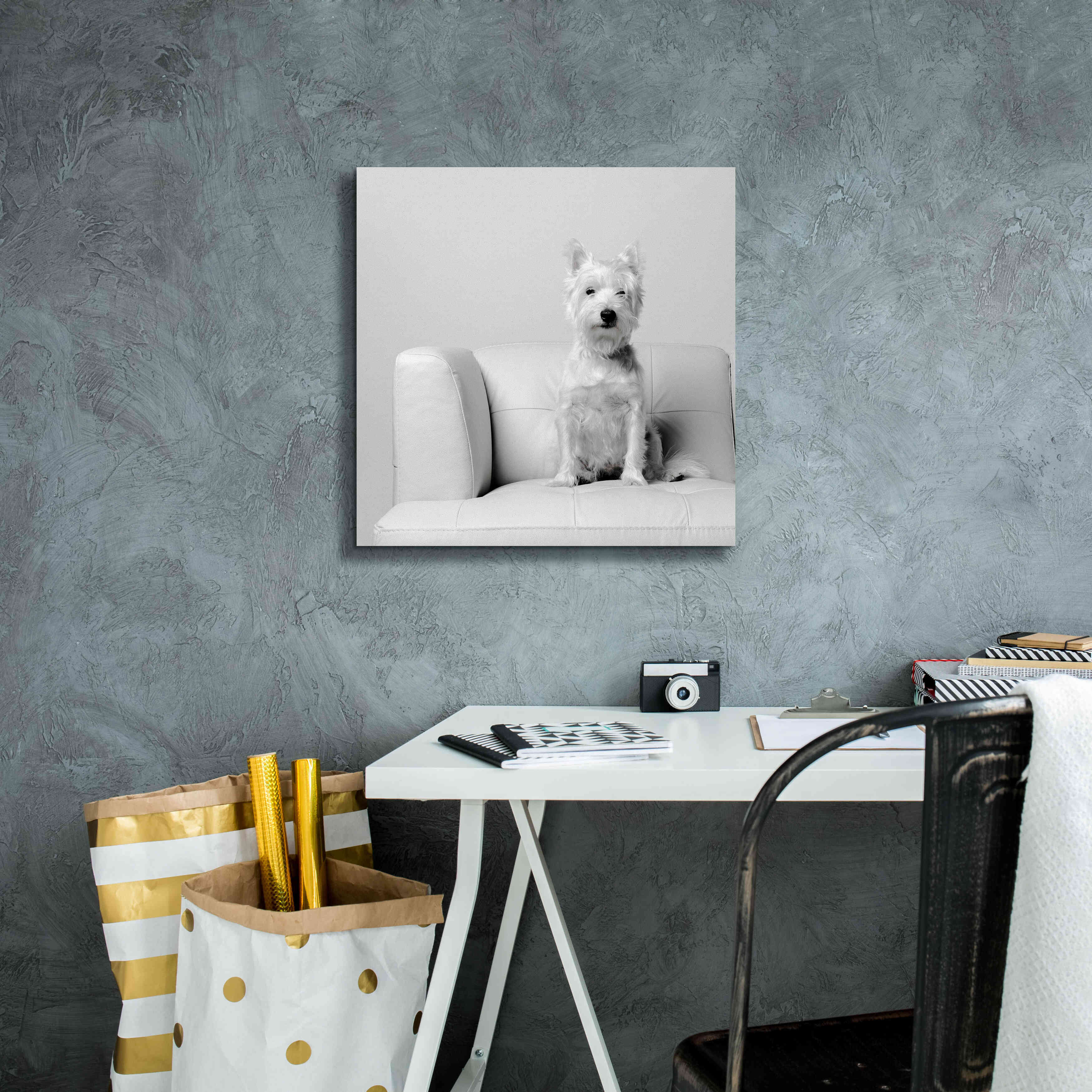 'White on White' by Edward M. Fielding, Giclee Canvas Wall Art,18x18