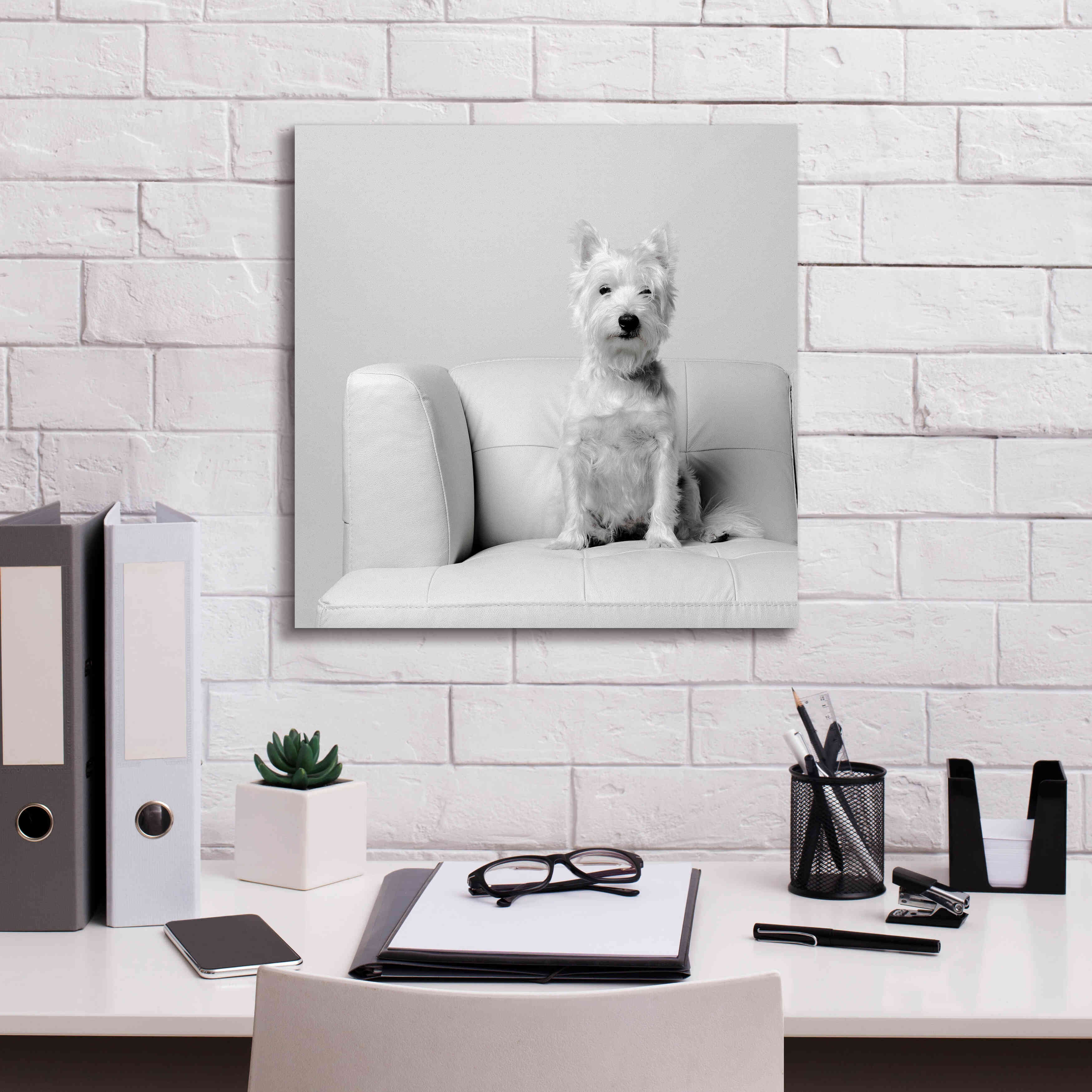 'White on White' by Edward M. Fielding, Giclee Canvas Wall Art,18x18