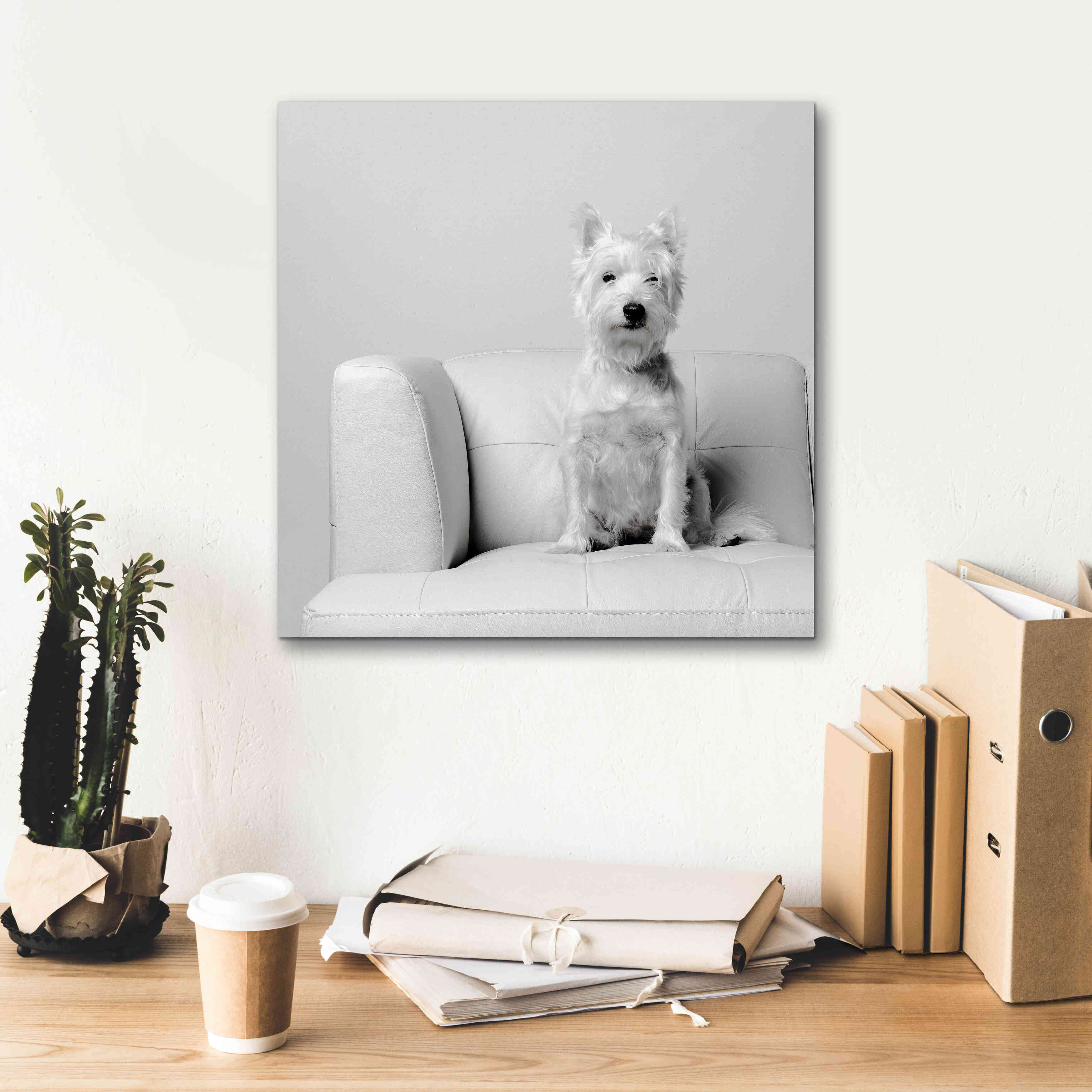 'White on White' by Edward M. Fielding, Giclee Canvas Wall Art,18x18