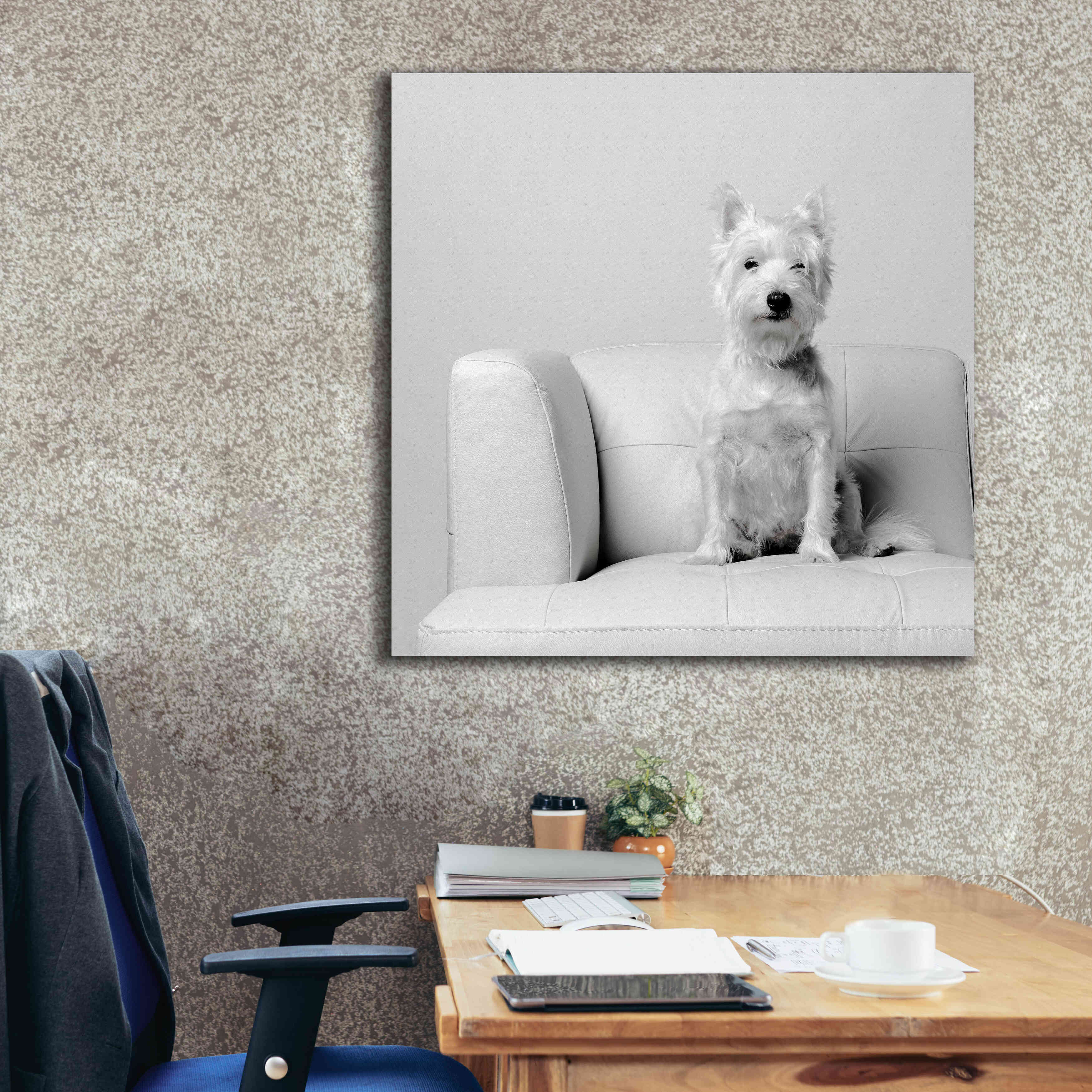 'White on White' by Edward M. Fielding, Giclee Canvas Wall Art,37x37