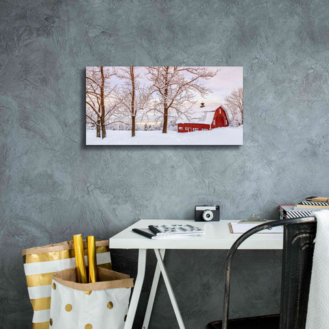 Image of 'Winter Arrives' by Edward M. Fielding, Giclee Canvas Wall Art,24x12