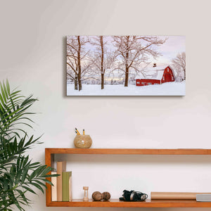 'Winter Arrives' by Edward M. Fielding, Giclee Canvas Wall Art,24x12