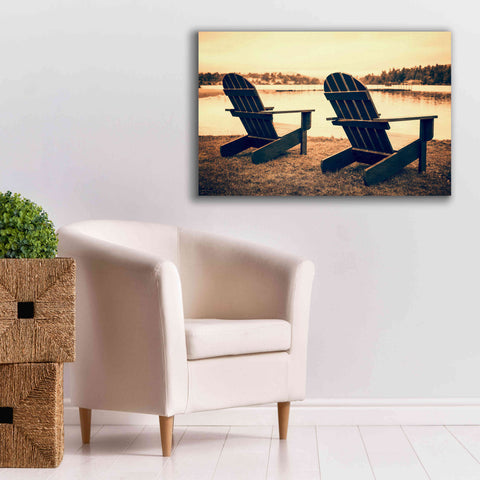 Image of 'At the Lakes' by Edward M. Fielding, Giclee Canvas Wall Art,40x26