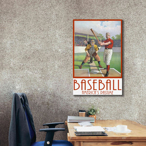 'Baseball America' by Edward M. Fielding, Giclee Canvas Wall Art,26x40