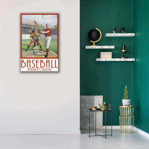 Image of 'Baseball America' by Edward M. Fielding, Giclee Canvas Wall Art,26x40