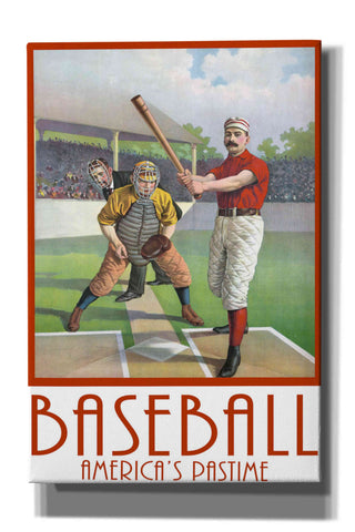 Image of 'Baseball America' by Edward M. Fielding, Giclee Canvas Wall Art