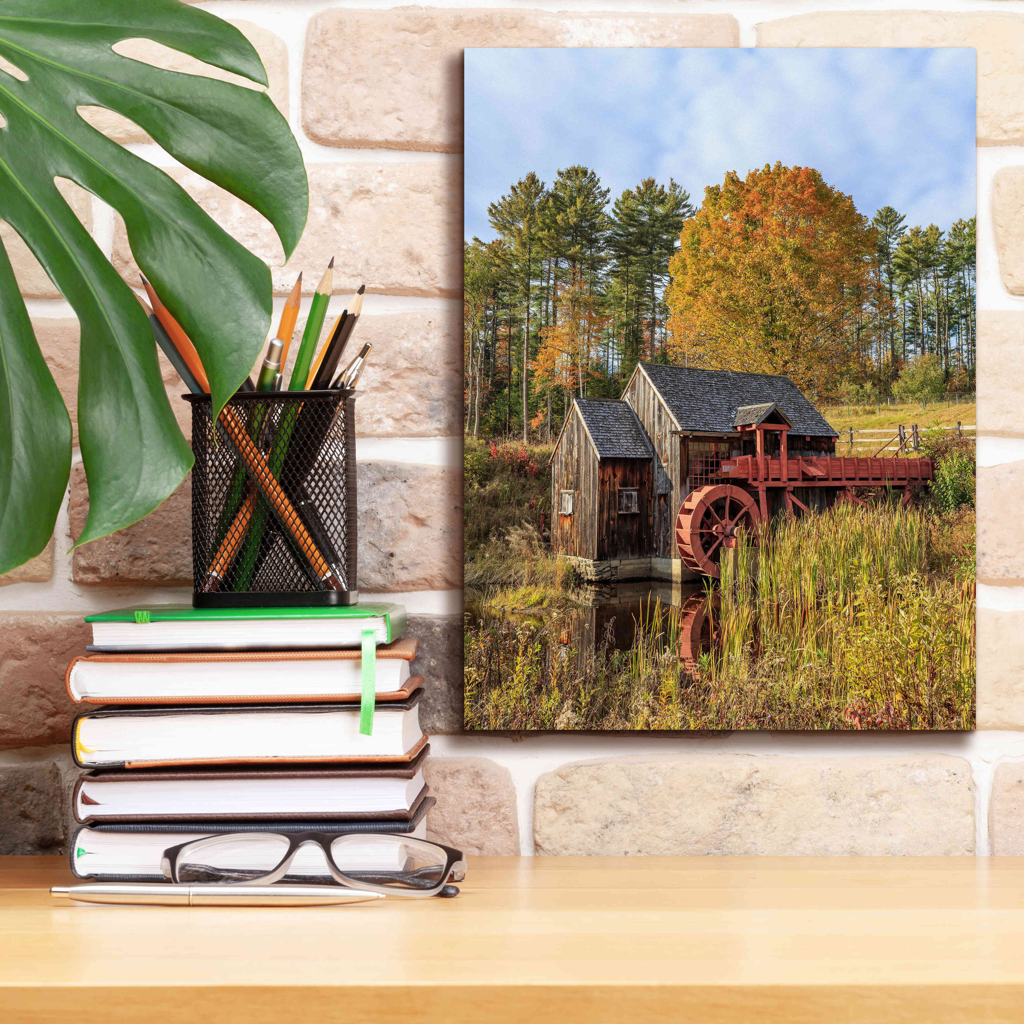 'Grist Mill' by Edward M. Fielding, Giclee Canvas Wall Art,12x16