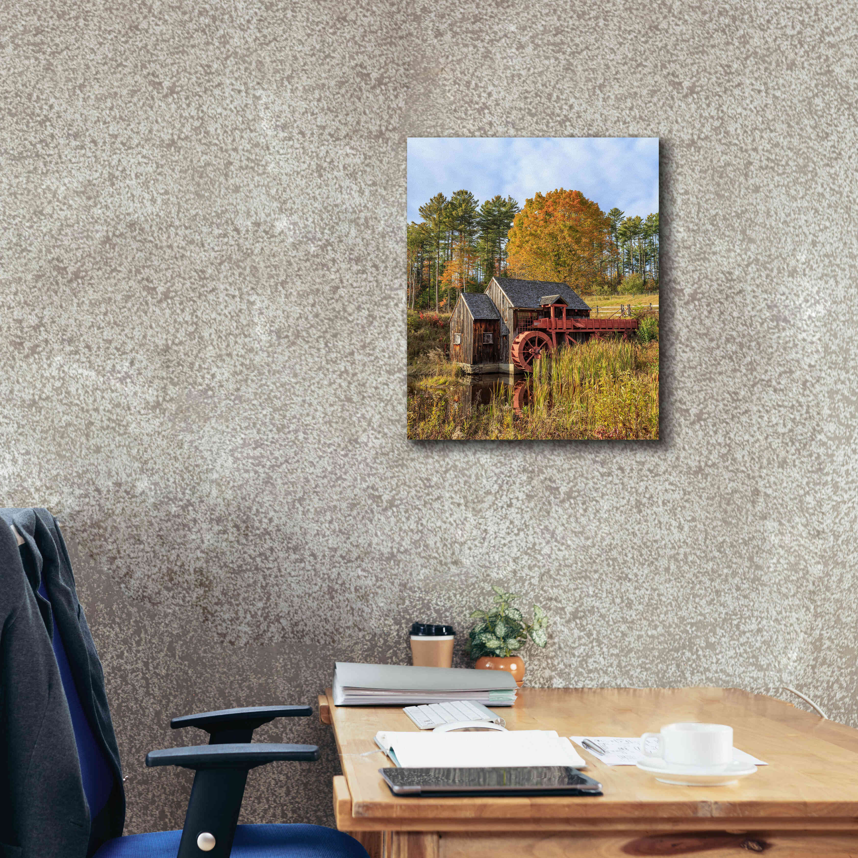 'Grist Mill' by Edward M. Fielding, Giclee Canvas Wall Art,20x24