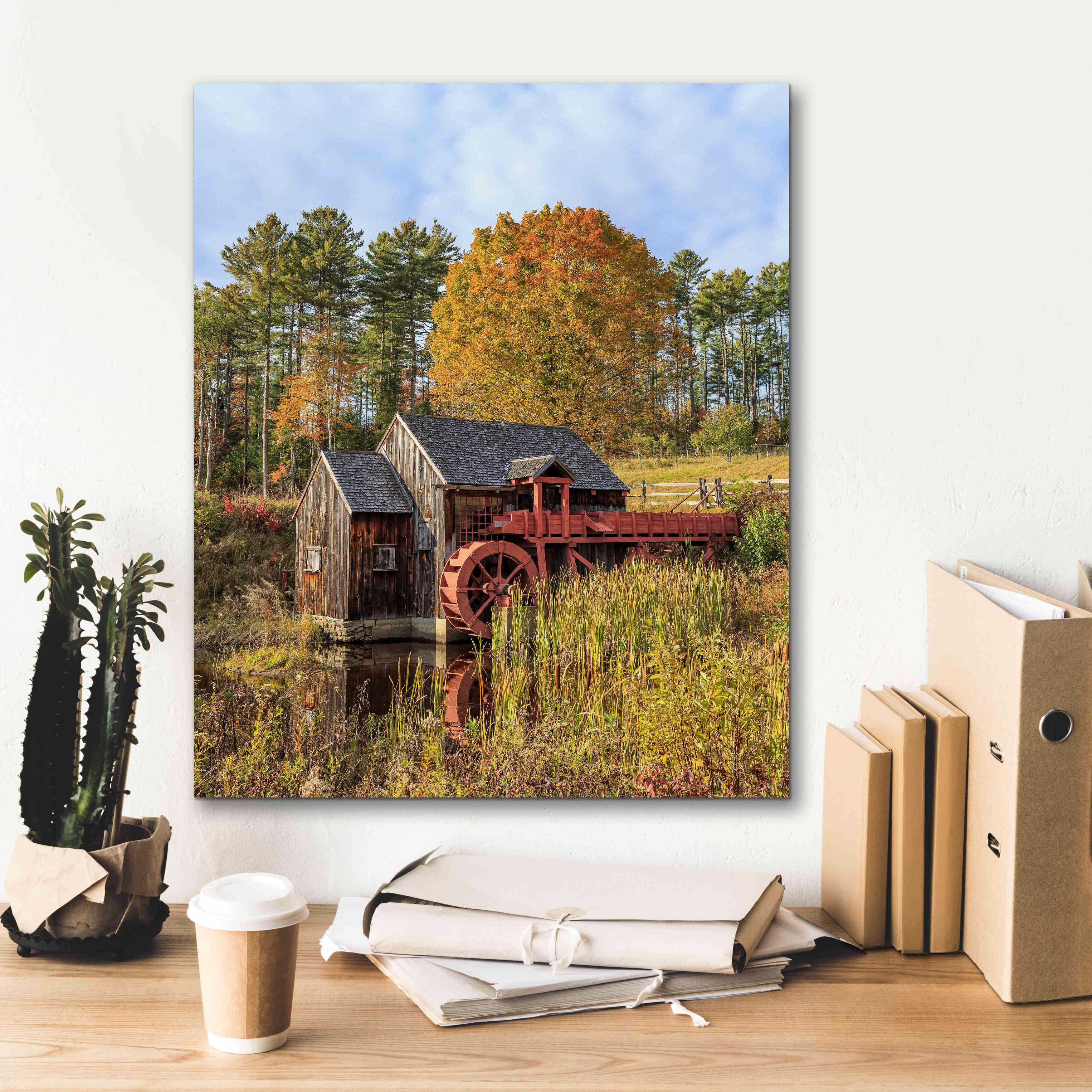 'Grist Mill' by Edward M. Fielding, Giclee Canvas Wall Art,20x24