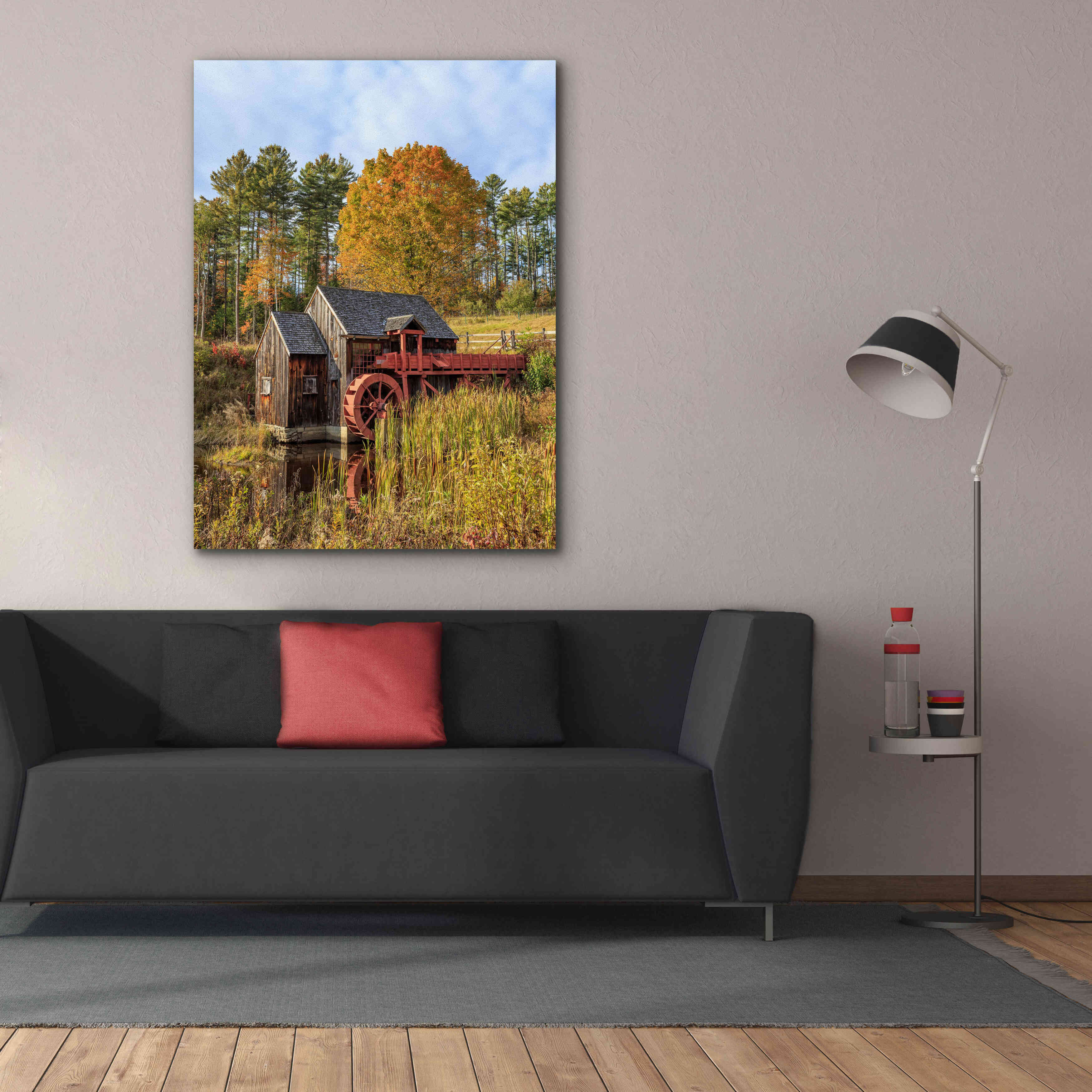 'Grist Mill' by Edward M. Fielding, Giclee Canvas Wall Art,40x54