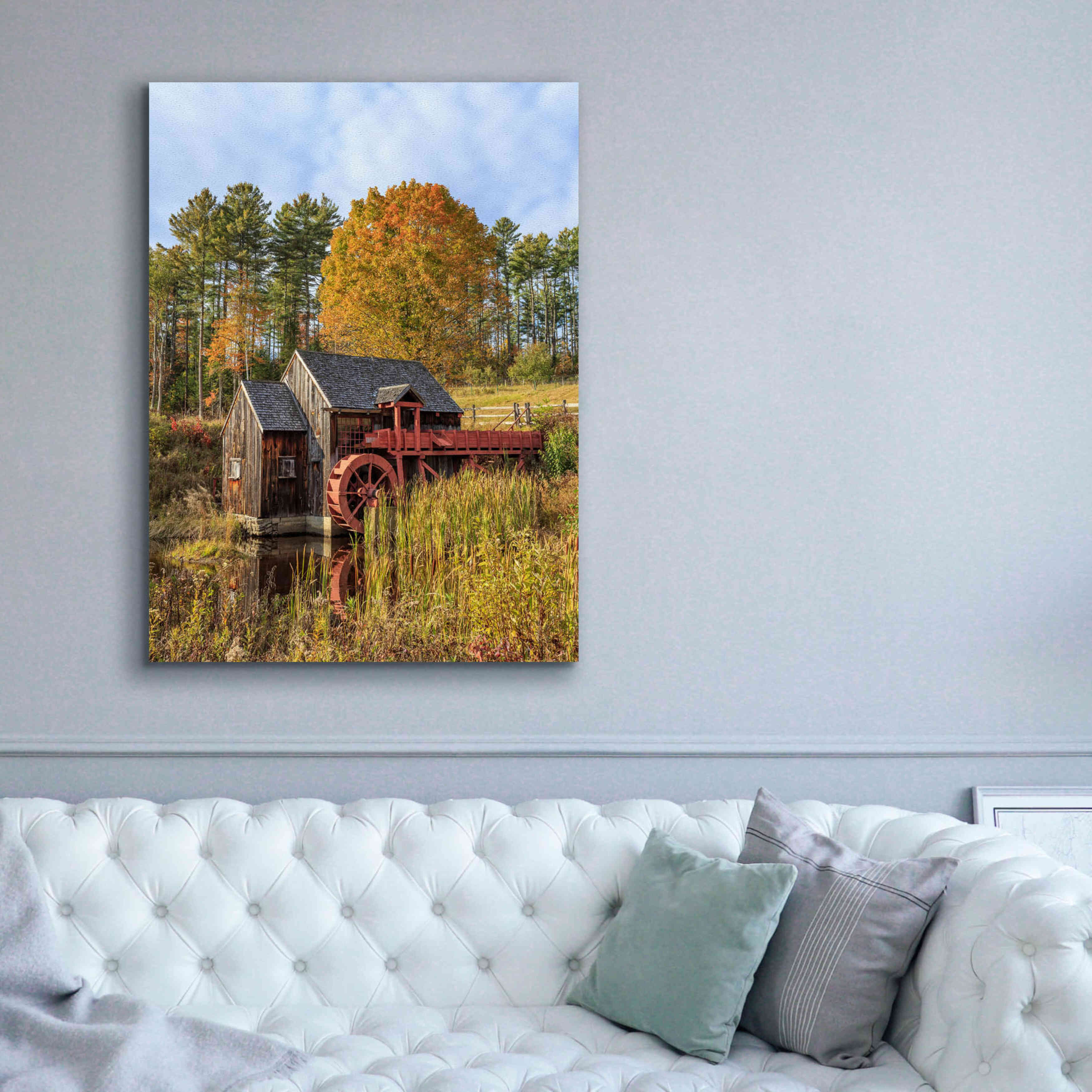 'Grist Mill' by Edward M. Fielding, Giclee Canvas Wall Art,40x54