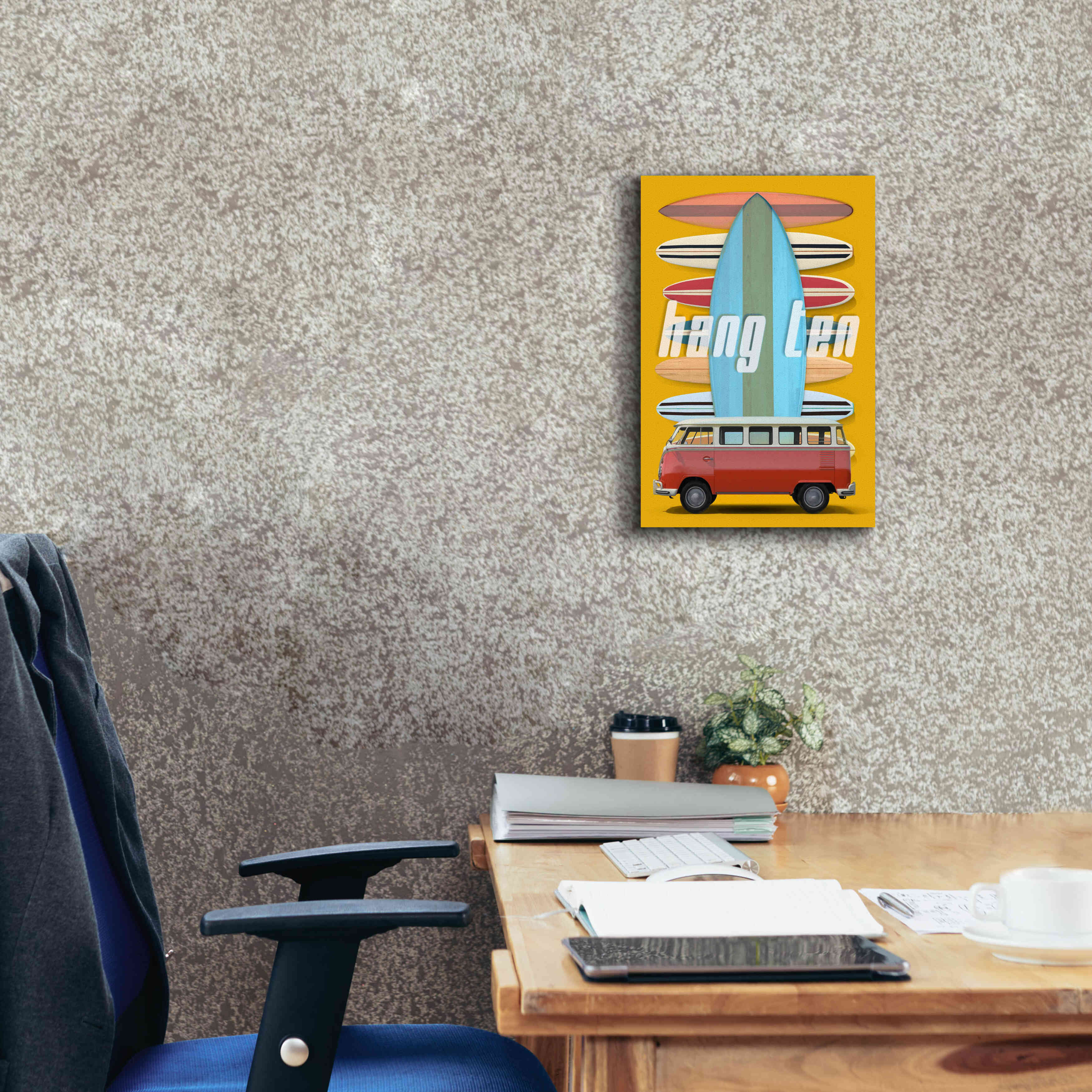 'Hang Ten' by Edward M. Fielding, Giclee Canvas Wall Art,12x18