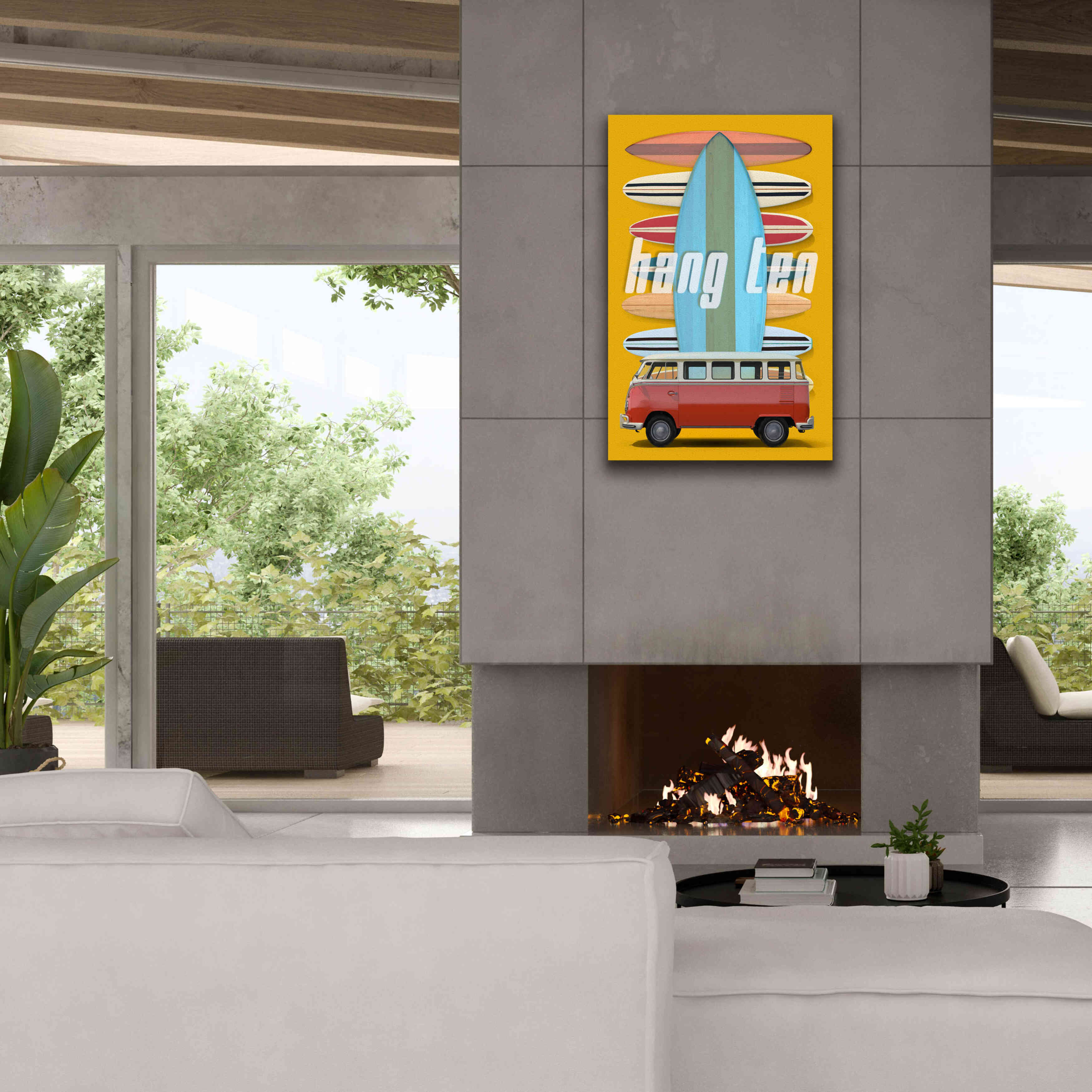 'Hang Ten' by Edward M. Fielding, Giclee Canvas Wall Art,26x40