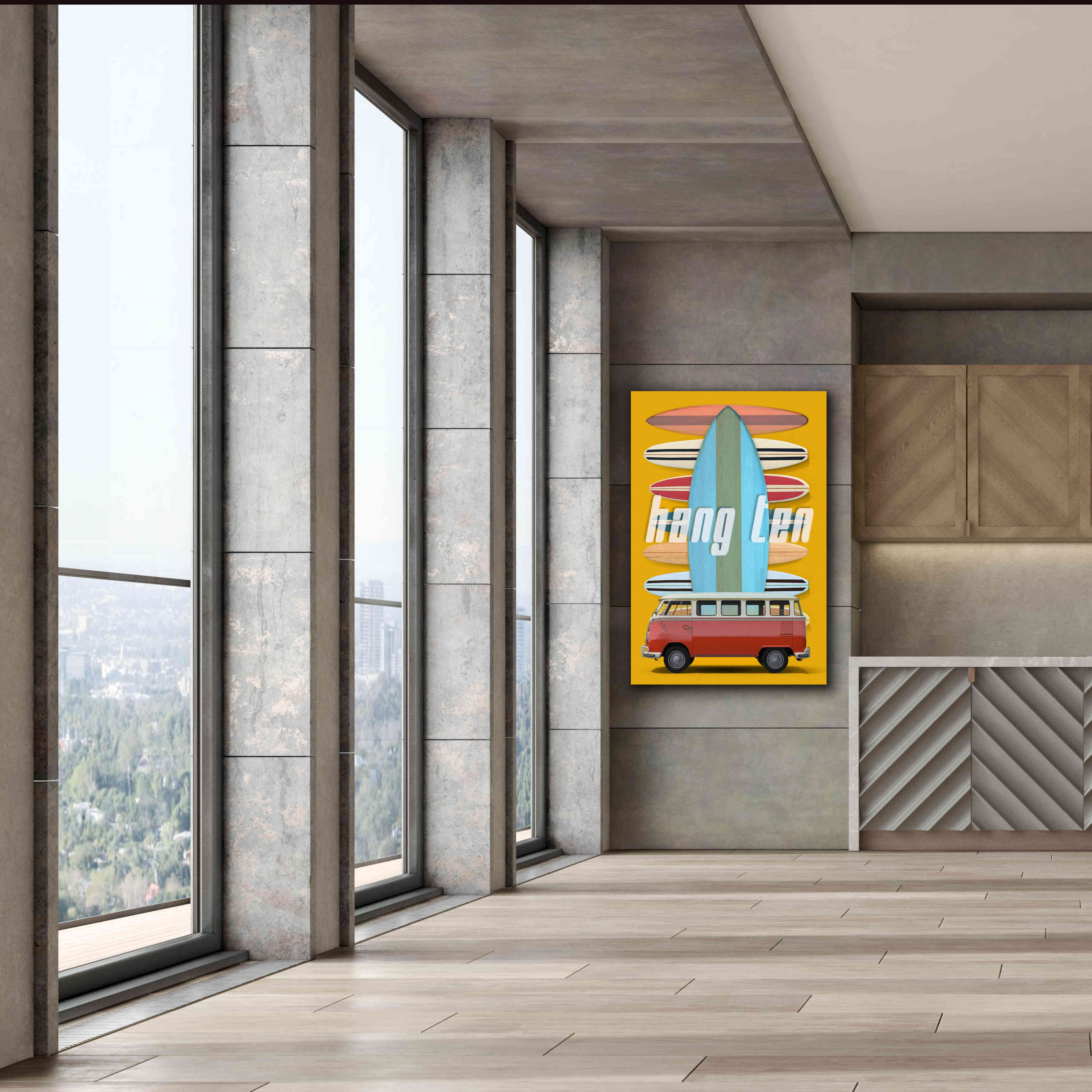 'Hang Ten' by Edward M. Fielding, Giclee Canvas Wall Art,40x60