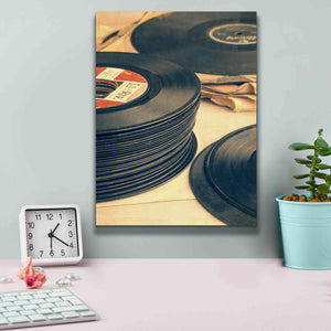 'Old 45s' by Edward M. Fielding, Giclee Canvas Wall Art,12x16