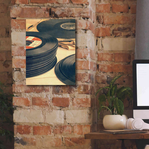 Image of 'Old 45s' by Edward M. Fielding, Giclee Canvas Wall Art,12x16