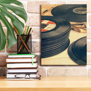 'Old 45s' by Edward M. Fielding, Giclee Canvas Wall Art,12x16