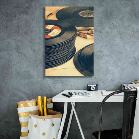 Image of 'Old 45s' by Edward M. Fielding, Giclee Canvas Wall Art,18x26