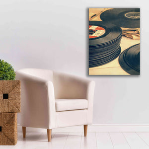 'Old 45s' by Edward M. Fielding, Giclee Canvas Wall Art,26x34