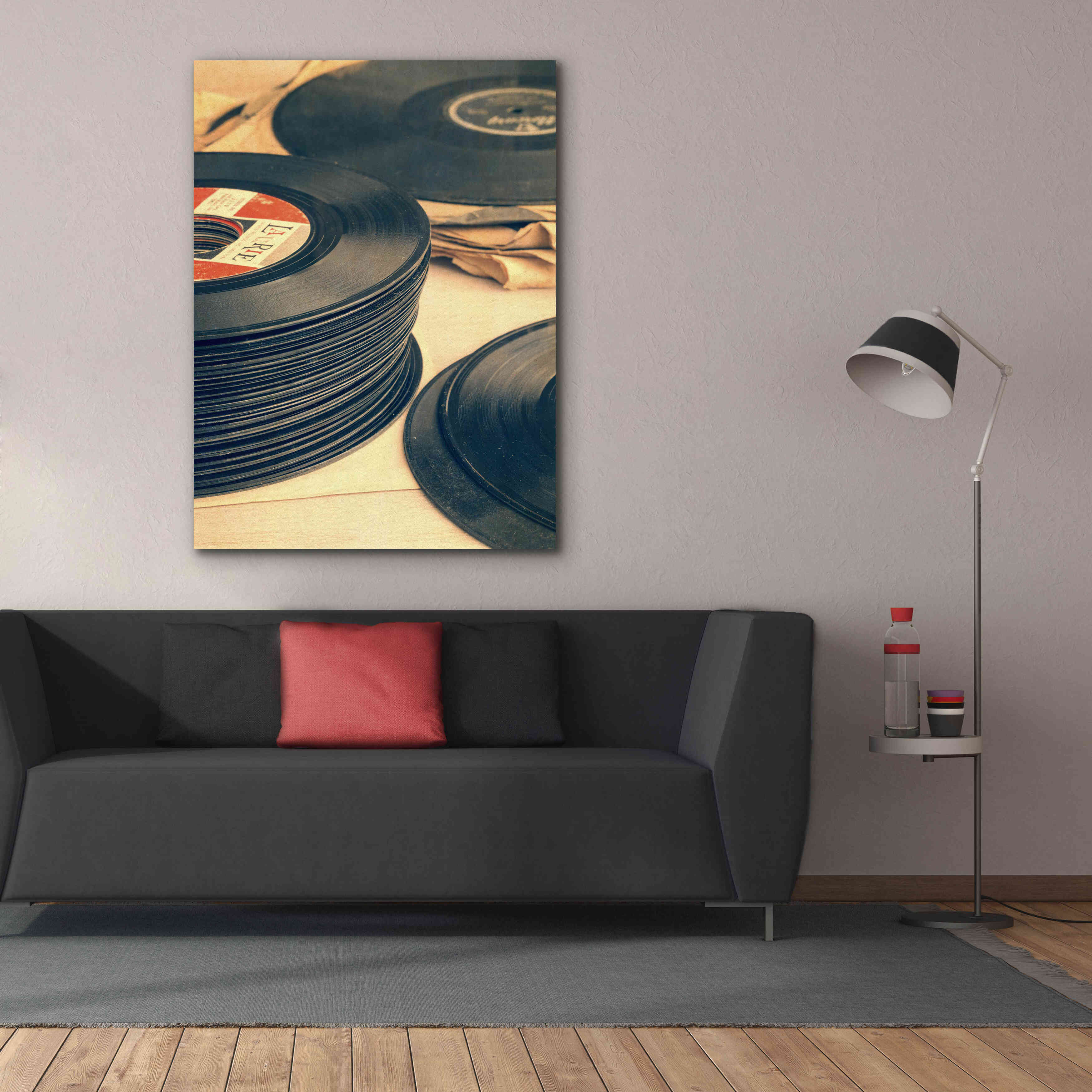 'Old 45s' by Edward M. Fielding, Giclee Canvas Wall Art,40x54