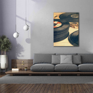 'Old 45s' by Edward M. Fielding, Giclee Canvas Wall Art,40x54