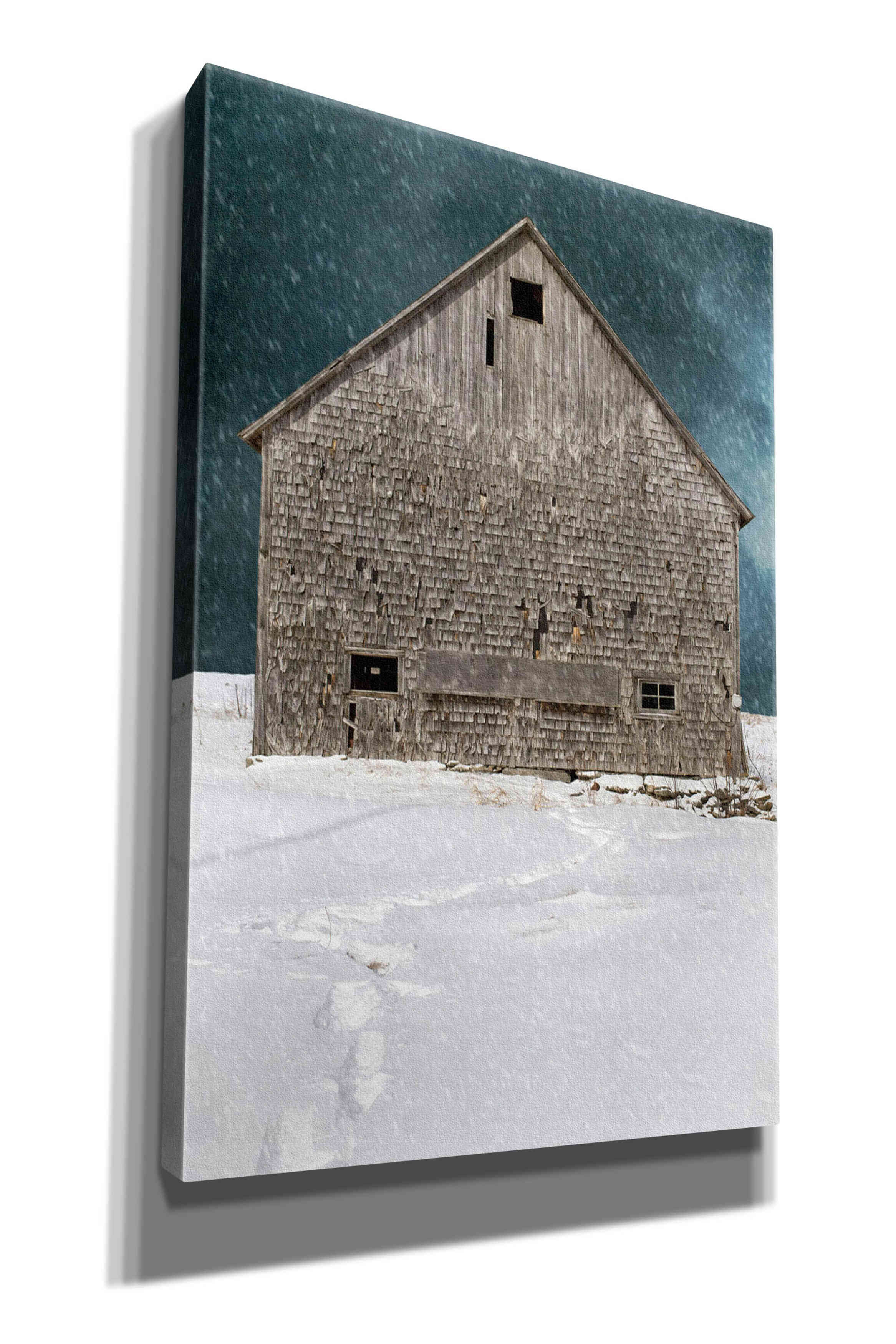 'Old Barn' by Edward M. Fielding, Giclee Canvas Wall Art