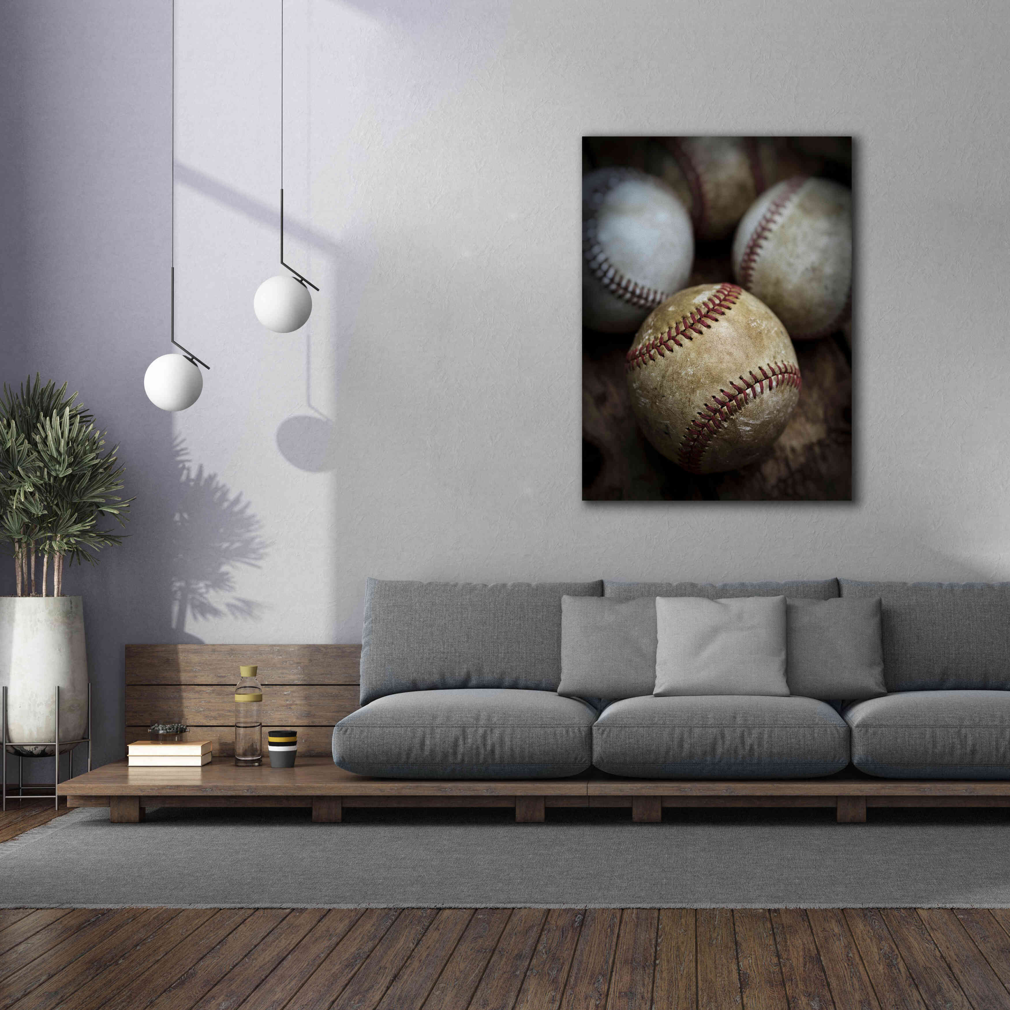 'Old Baseball' by Edward M. Fielding, Giclee Canvas Wall Art,40x54