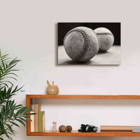 Image of 'Old Baseballs' by Edward M. Fielding, Giclee Canvas Wall Art,18x12