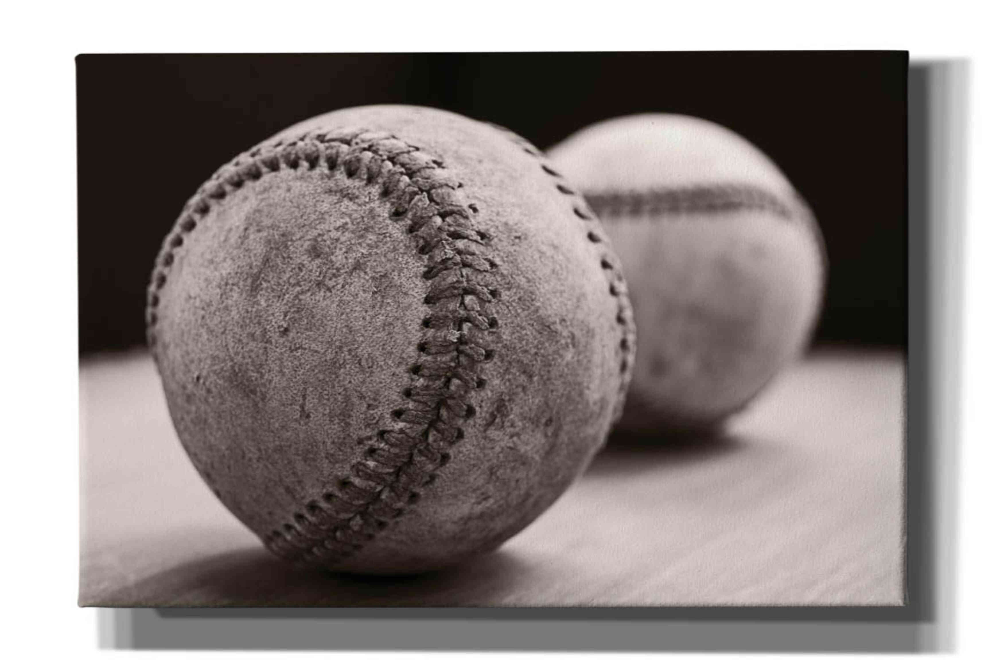 'Old Baseballs' by Edward M. Fielding, Giclee Canvas Wall Art