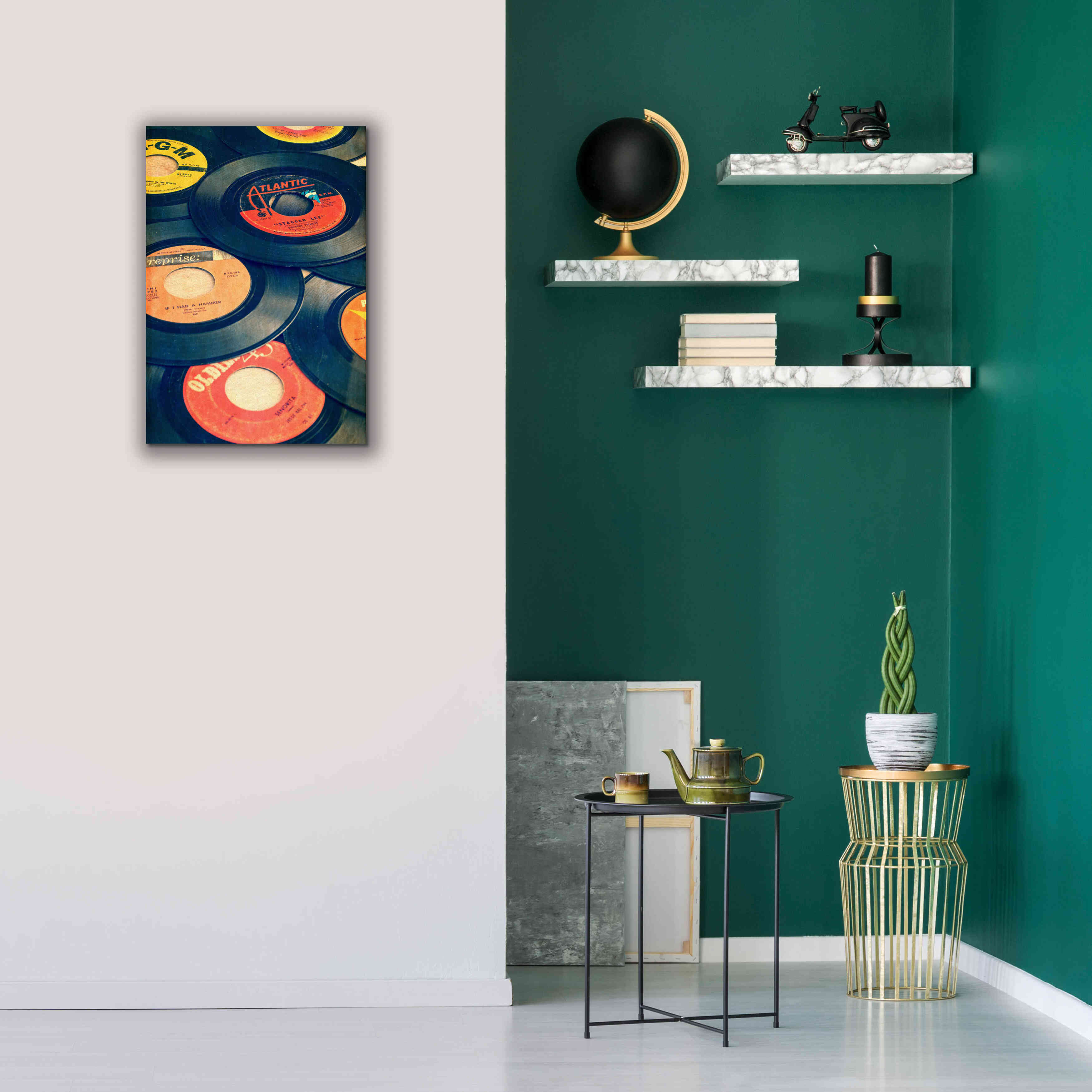 'Old Records' by Edward M. Fielding, Giclee Canvas Wall Art,18x26