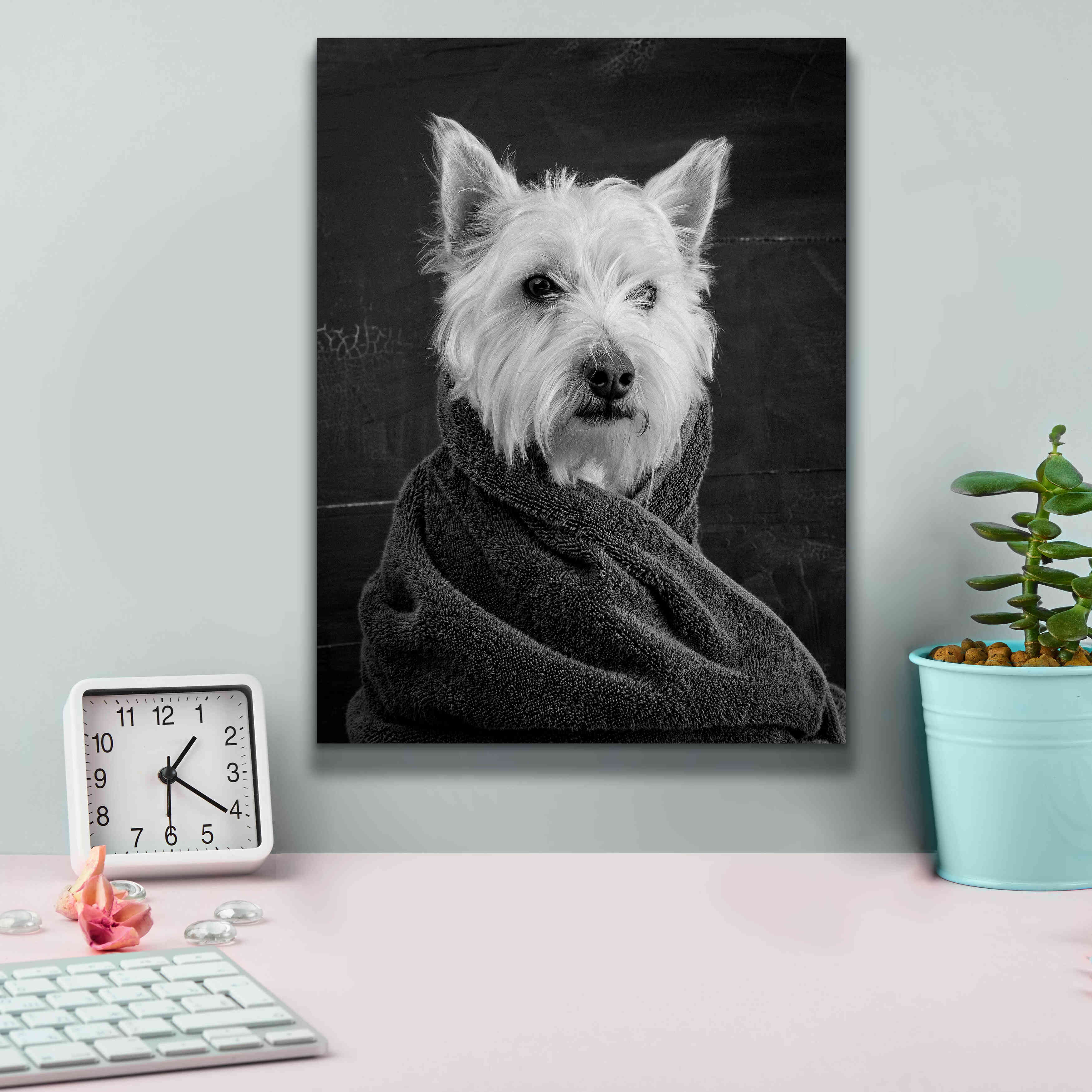 'Portrait of a Westy Dog' by Edward M. Fielding, Giclee Canvas Wall Art,12x16