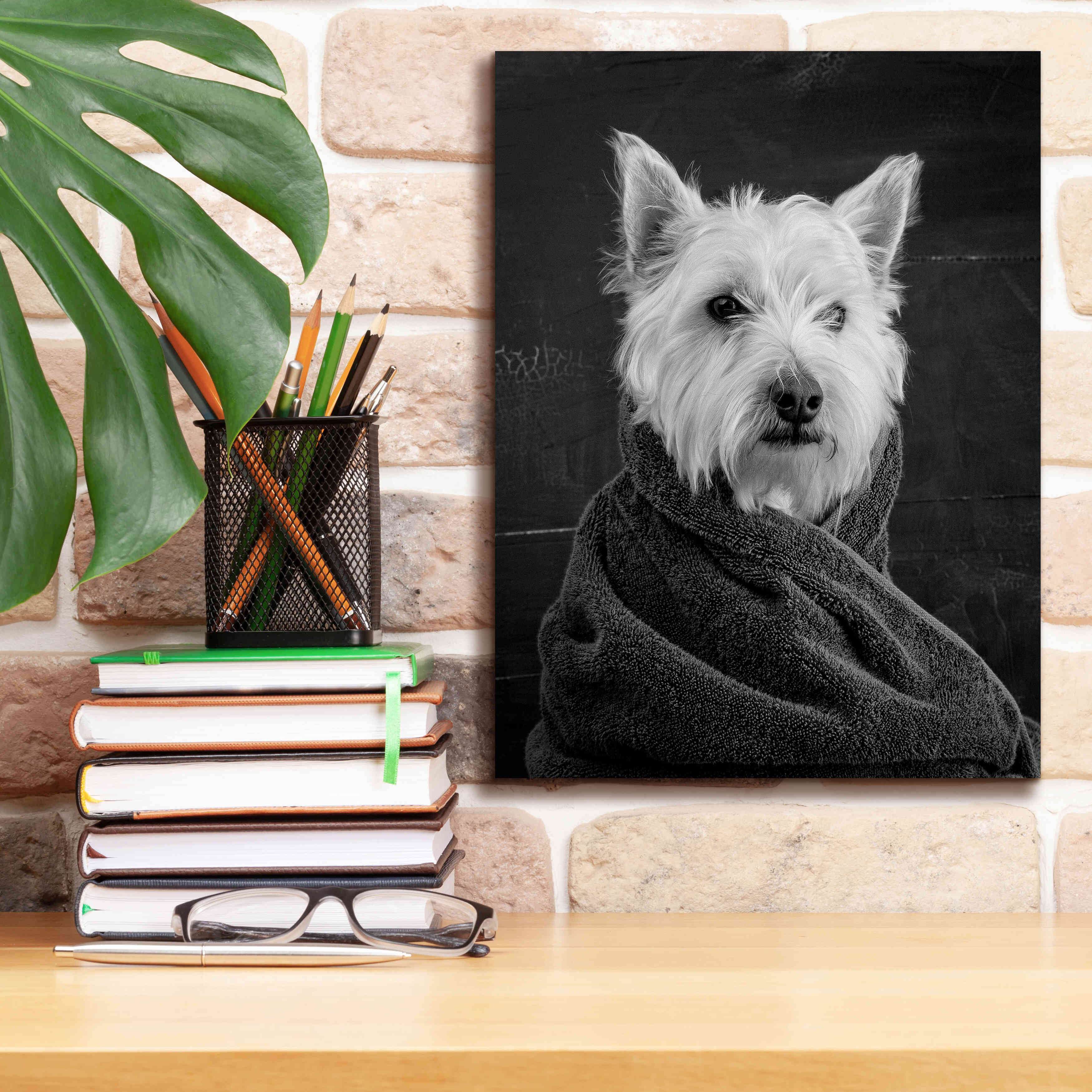 'Portrait of a Westy Dog' by Edward M. Fielding, Giclee Canvas Wall Art,12x16
