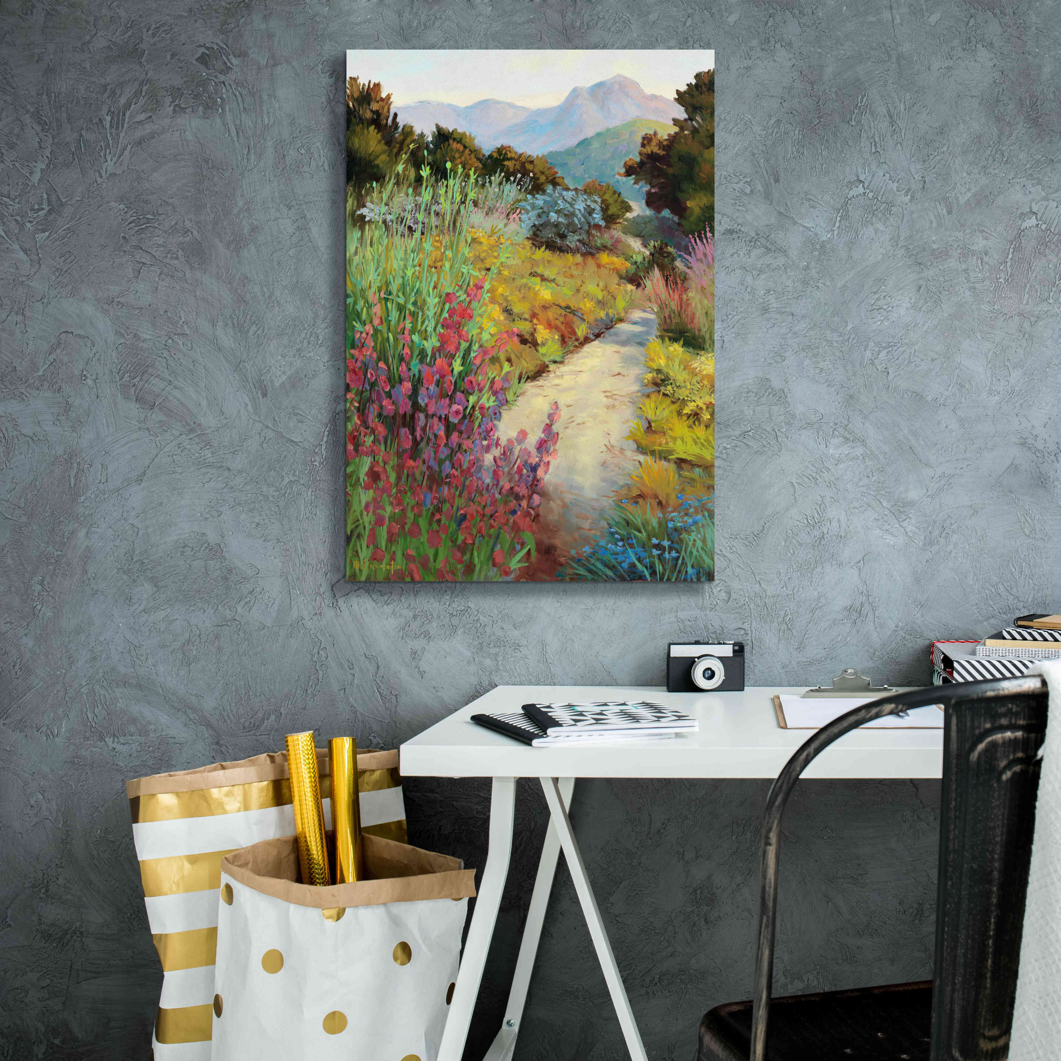 'Garden Path' by Ellie Freudenstein, Giclee Canvas Wall Art,18x26