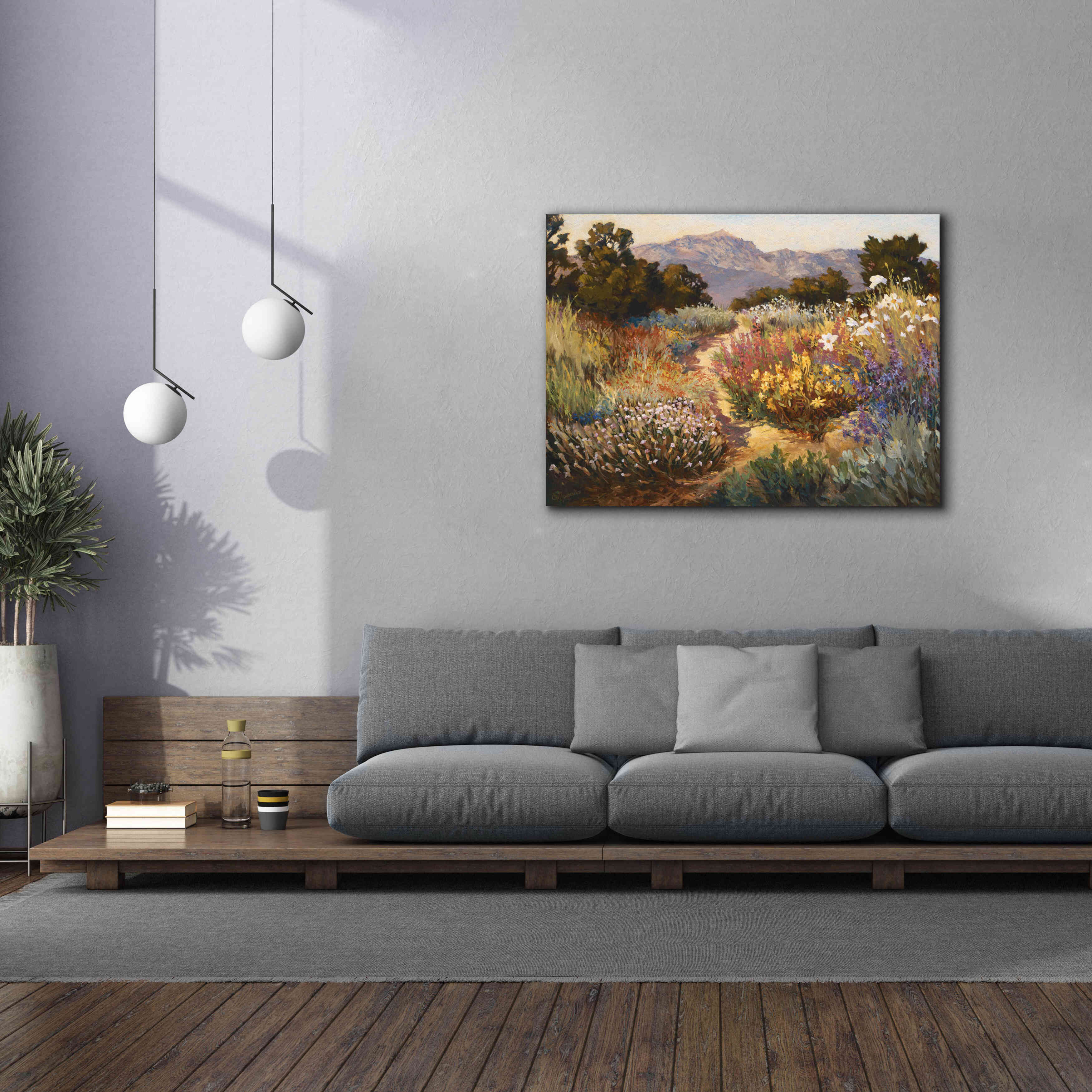 'Spring Trails' by Ellie Freudenstein, Giclee Canvas Wall Art,54x40