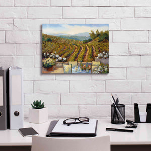 'Vineyards to Mount St. Helena' by Ellie Freudenstein, Giclee Canvas Wall Art,16x12