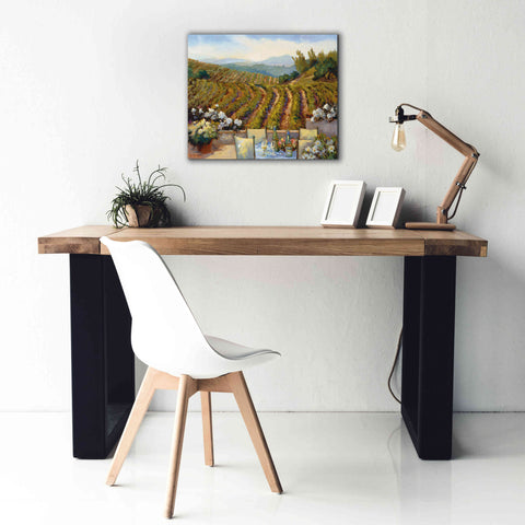 Image of 'Vineyards to Mount St. Helena' by Ellie Freudenstein, Giclee Canvas Wall Art,24x20